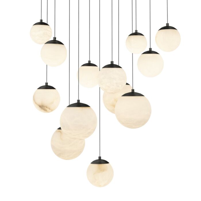 Pisces 13-Light LED Pendant in Black