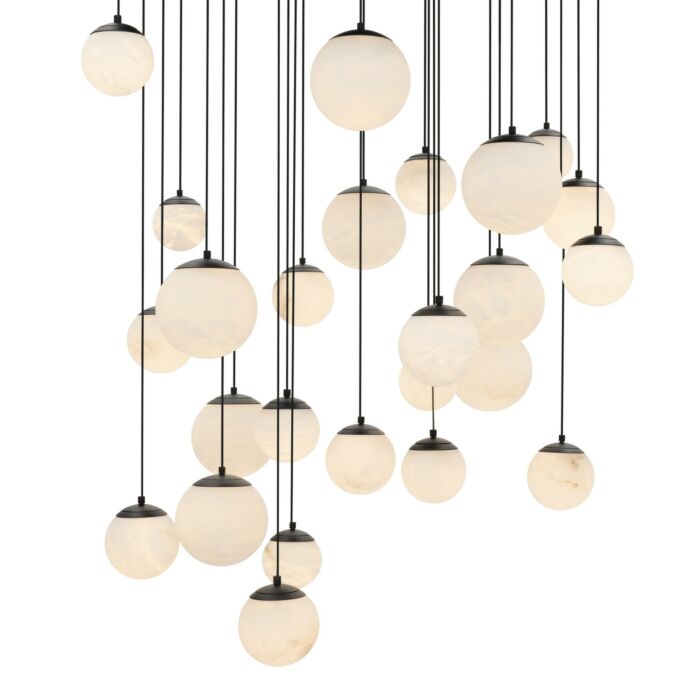 Pisces 25-Light LED Pendant in Black