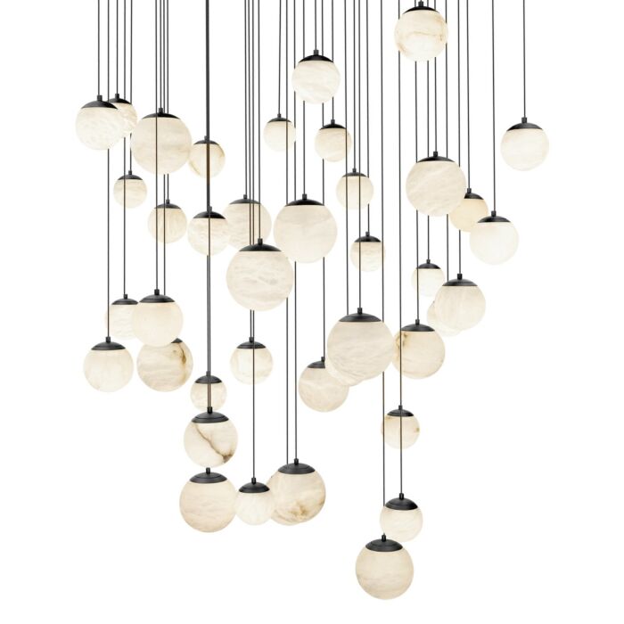 Pisces 41-Light LED Pendant in Black