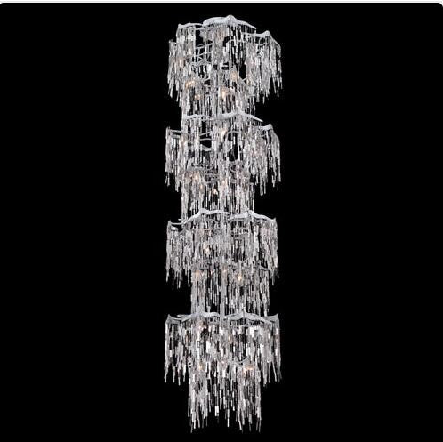 Chrome 22-Inch 24-Light Chandelier