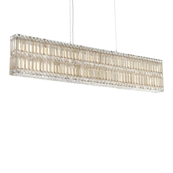 Contemporary Crystal Chandelier in polished chrome finish