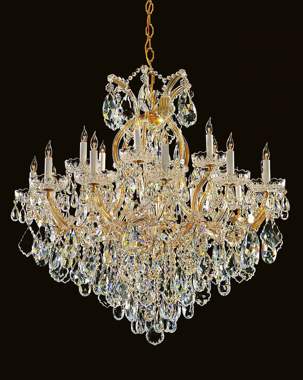 18 lights Maria Theresa chandelier gold plated