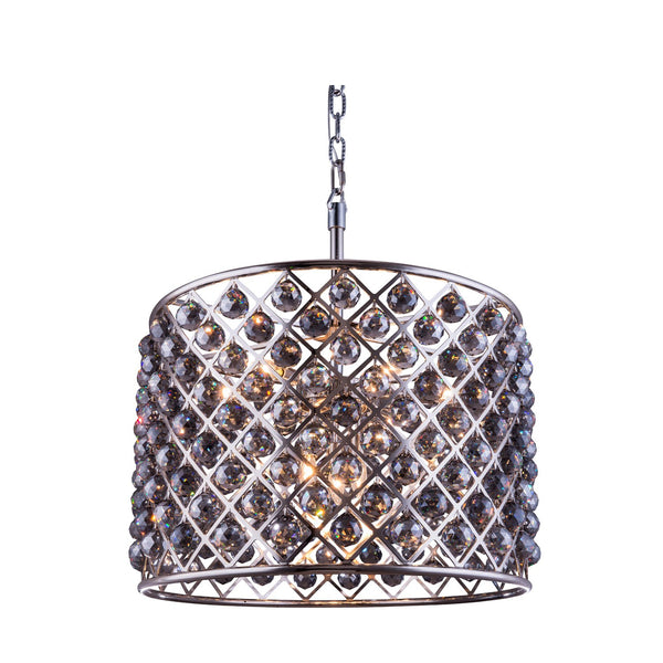 Madison Polished Nickel Eight-Light Pendant with Royal Cut Silver Shade Crystals