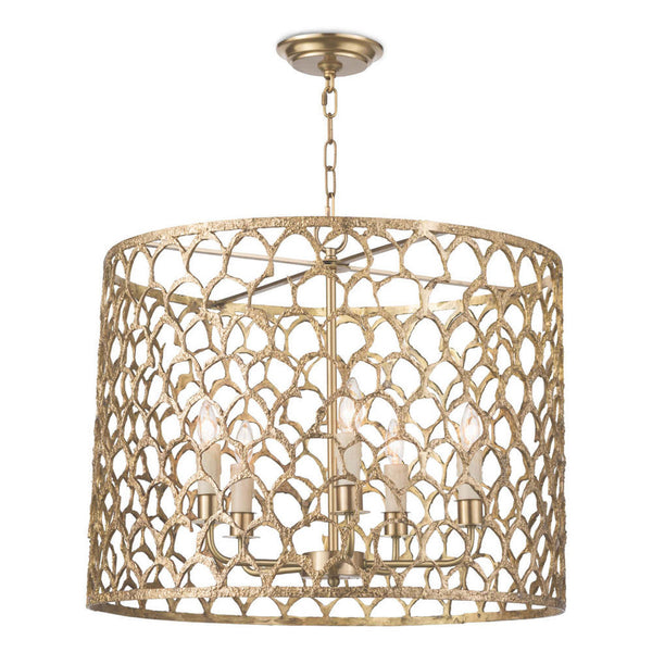 Chandelier, 5-Light, Natural Brass, 23"W (16-1131 504WZ2Y)