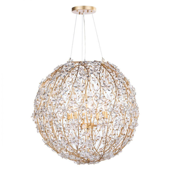 Chandelier, 8-Light, Gold Leaf, 32"H (16-1173GL 504X4XY)