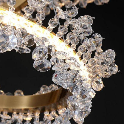 Capri 3-Ring Crystal Chandelier