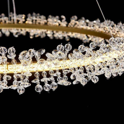 Capri 3-Ring Crystal Chandelier