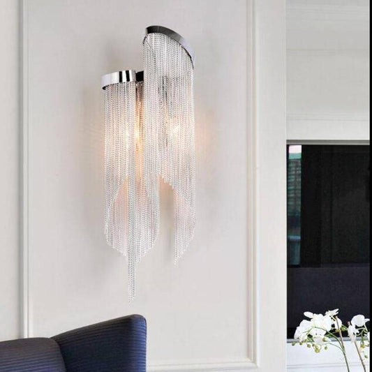 Cadena Chain Tassel Wall Sconce