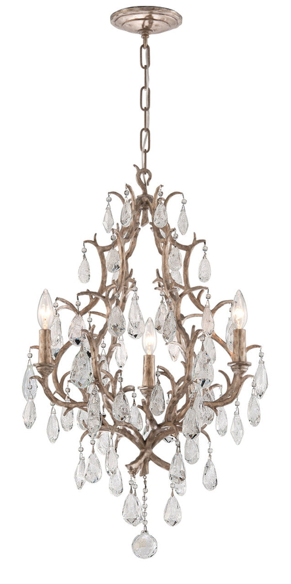 Chandelier, 3-Light, Vienna Bronze, Italian Drops Shade, 20"W (163-03 8WLL)