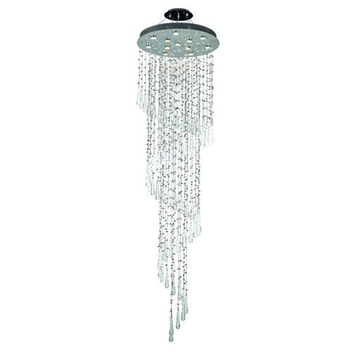 Chrome 12 Light 96-in Chandelier