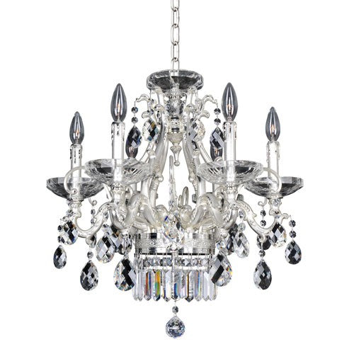 Six-Light Chandelier with Firenze Clear Crystal