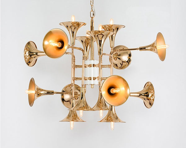 Unique Tumpet Shape Hanging Chandelier