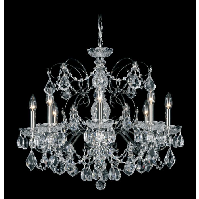 Century 8-Light Chandelier in Antique Silver