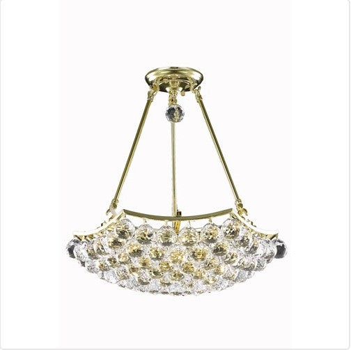 Eight-Light Chandelier with Clear Royal Cut Crystals