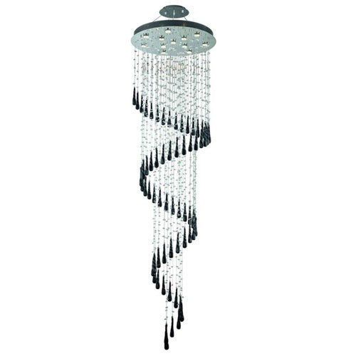 Chrome 12 Light 96-in Chandelier