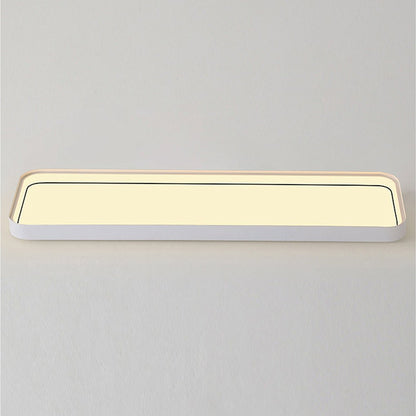 18'' Rectangular LED Modern Flush Mount Lighting with Remote Control