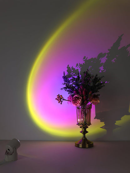 Sunset Projection LED Bedside lamp Table Light