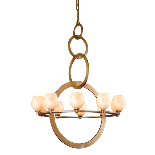 Corbett Cirque Champagne Leaf 10-Light Chandelier