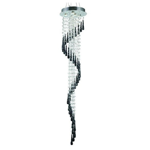 Comet Royal Cut Crystal Chrome Five Light 72-in Chandelier