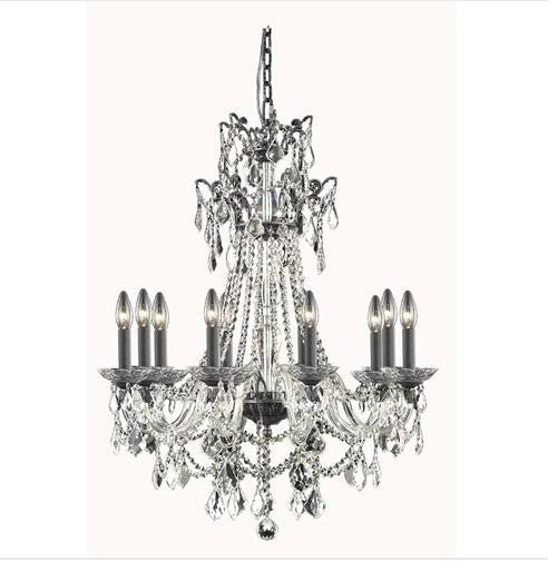 Bronze 10-Light Chandelier with Swarovski Elements Crystal