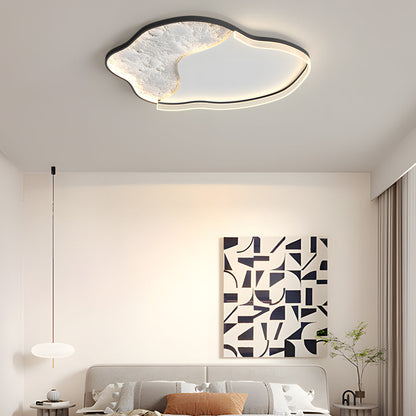 Geometric Simple Lunar Texture 3 Step Dimming LED Modern Ceiling Lamp