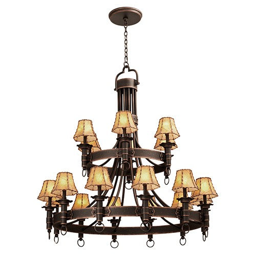 Americana Copper 18-Light Chandelier