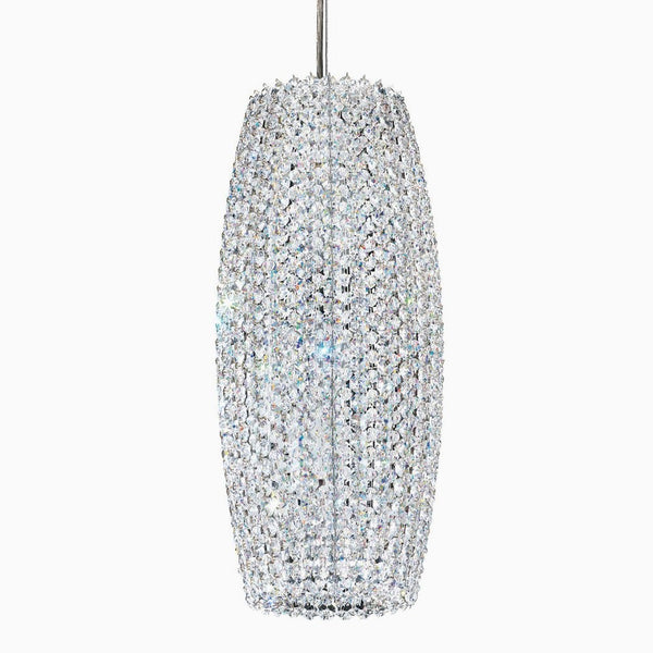 Contemporary Crystal Chandelier in polished chrome finish