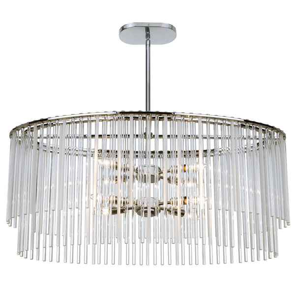 Group Bleecker Chrome Eight-Light Pendant