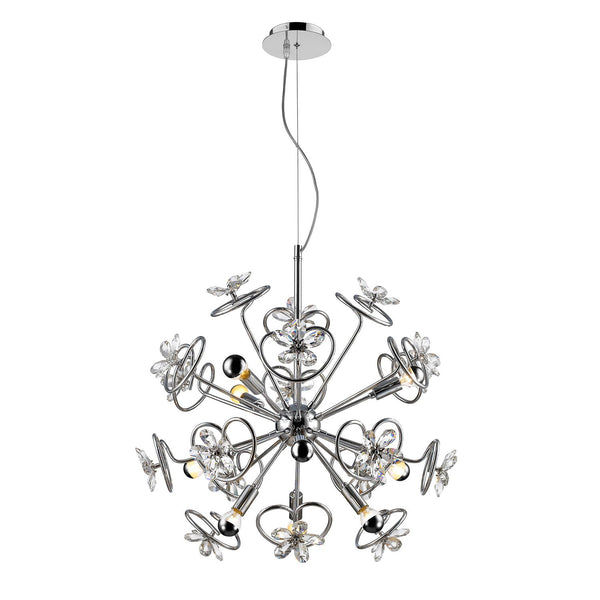 Flora Chrome 26.5-Inch LED Pendant