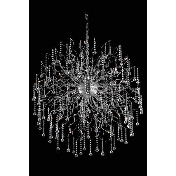 Majestic Elegant Cut Crystal Black 12 Light 31-in Chandelier