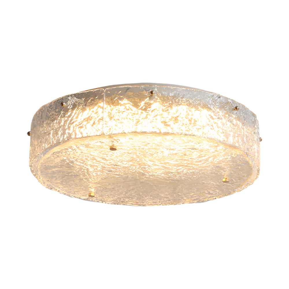 Round Water Ripples Acrylic Iron Simple Modern Ceiling Light Fixture