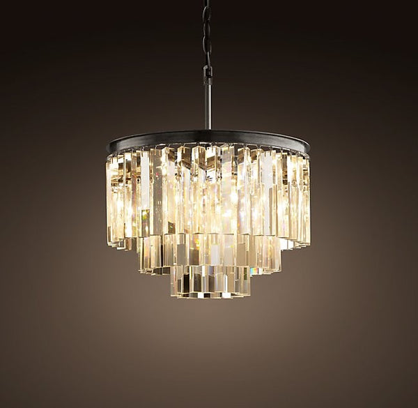 Modern style 9 lights round crystal chandelier