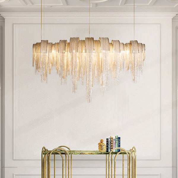 Modern European small luxury hotel lobby crystal chandelier I