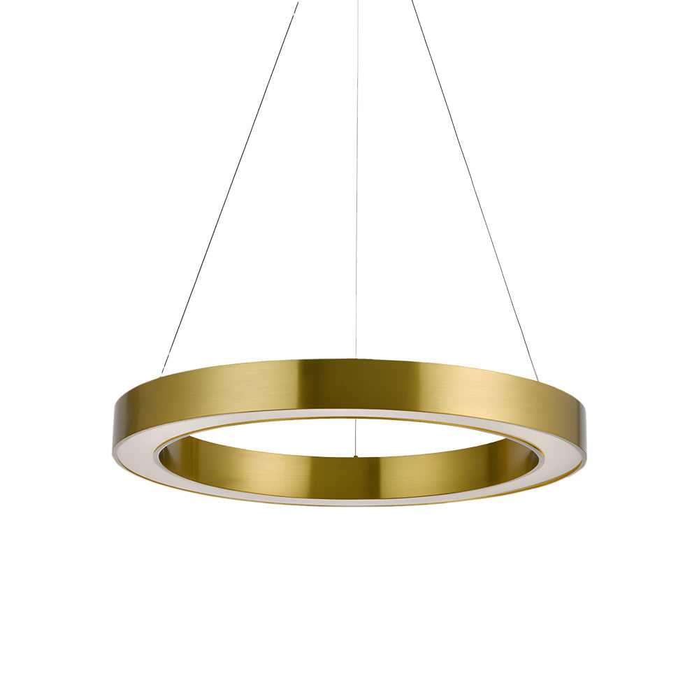 Gold Ring Pendant Light - Modern Luxury LED Suspension