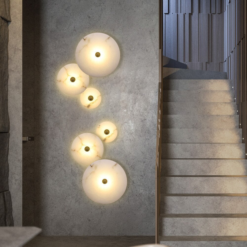 Moonshade Natural Marble Wall Sconce