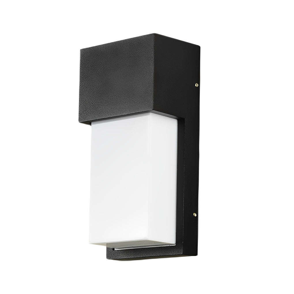 Rectangular Waterproof LED 10W Black Modern Outdoor Wall Light Fixture