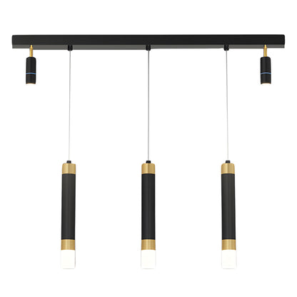 Minimalist Linear Strip 3 Step Dimming Modern Dining Chandelier Spotlight