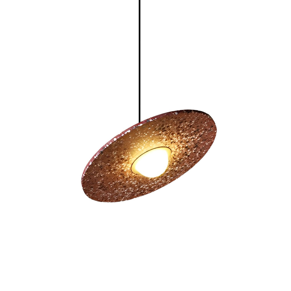 Round Terrazzo Planets Glass Creative LED Nordic Pendant Lights Fixture