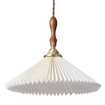 Classic Pleated Shaped LED White Nordic Pendant Lights Wall Lamp