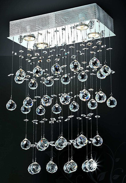 Contemporary Crystal Chandelier dressed with chinese number one crystal