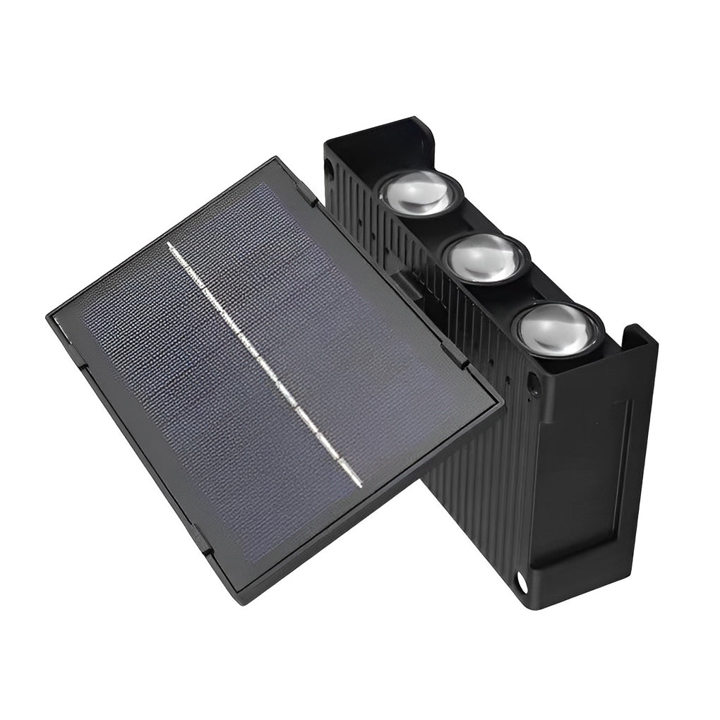 Rectangular Waterproof Up and Down Light LED Modern Solar Wall Lamp