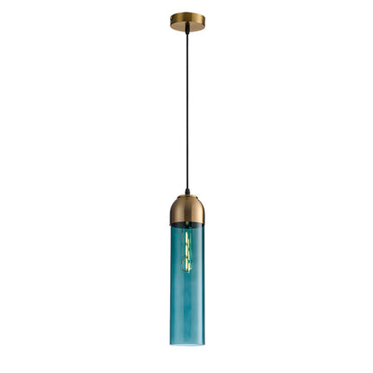 Simple Long Tube Glass Bottle Nordic Simple Small Chandelier Pendant Lights