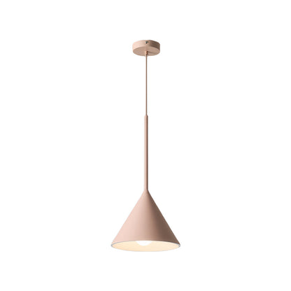 1-Light Resin Pink Figura Arc Pendant Lamp