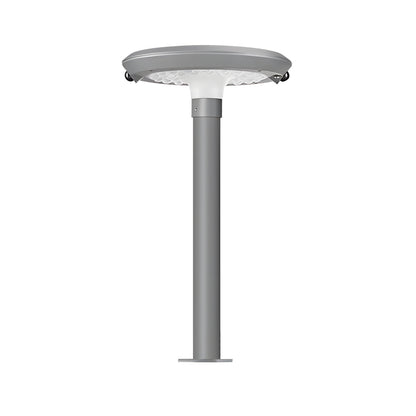 Modern Round Dual Motion Sensor LED Solar Garden Post Lights