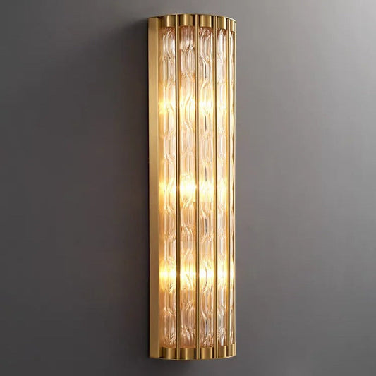 Modern Copper & Glass Wall Sconce