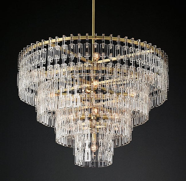 Postmodern creative style 4-Tier crystal chandelier