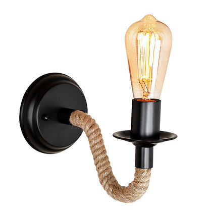 Creative Iron Rope Retro Industrial Style Wall Lamp Wall Lights Fixture