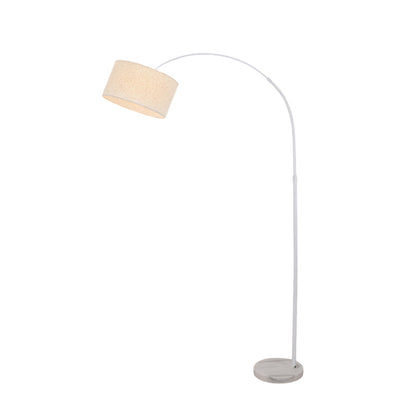 [Clearance Sale] Marble Base and Shaded Adjustable Arc Floor Lamp