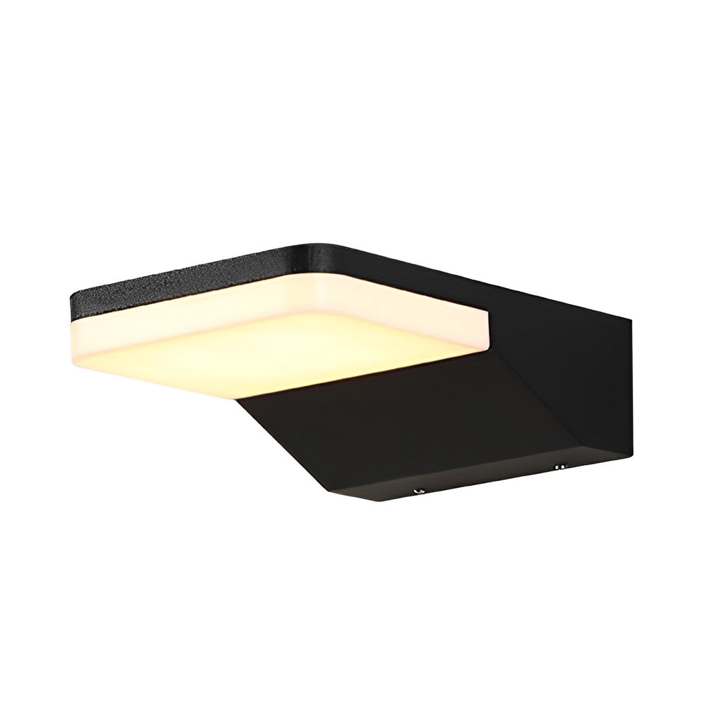 Rectangular Creative LED Waterproof Black Modern Outdoor Wall Sconces Lighting