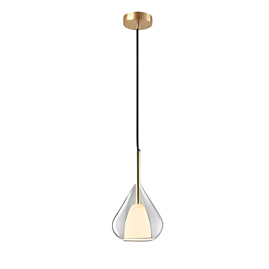 Raindrop Creative Double Layers Glass Nordic Pendant Lights Small Chandelier